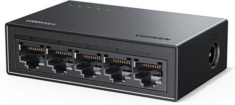 UGREEN 5-Port Gigabit Ethernet Switch Plug & Play Wall Mount Desktop