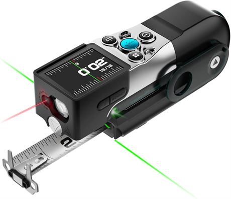 MILESEEY XTAPE1 Digital Tape Measure, 330ft Laser Tool, 12ft Tape
