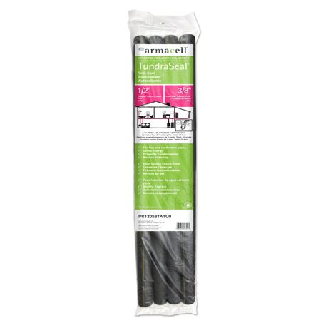 Armacell TundraSeal Self-Sealing 1/2 in. x 3 ft PE Foam Pipe Insulation