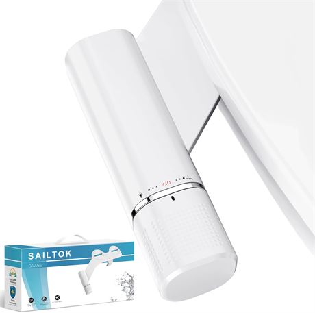 Abattant WC bidet SAILTOK, double buse, non électrique, pression réglable