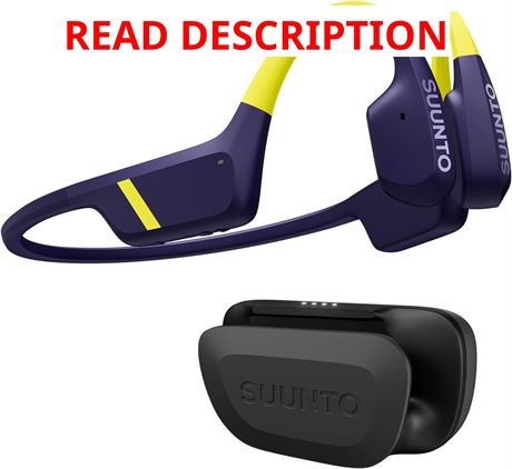 SUUNTO Aqua Open-Ear Bluetooth Headphones & 32GB MP3, Bone-Conduction, 30h