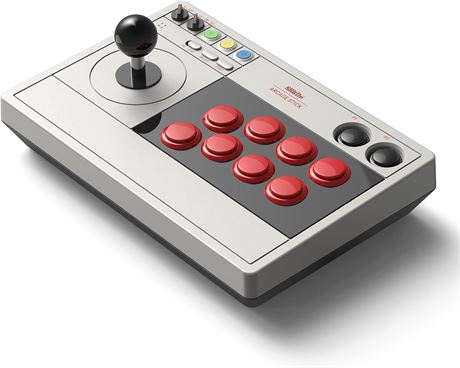 8BitDo Retro Arcade Fight Stick Joystick, Macro Buttons, Turbo, Switch/PC