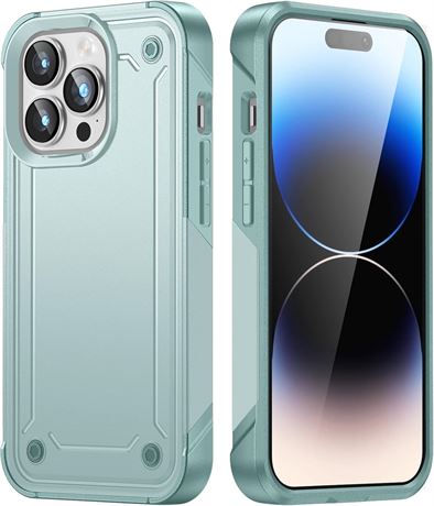 Coque LAFRAU iPhone 14 Pro Max, Résistante aux Chutes, Double Couche