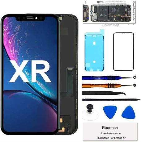 Fixerman Écran iPhone XR Remplacement LCD Tactile 6.1" avec Outils A1984