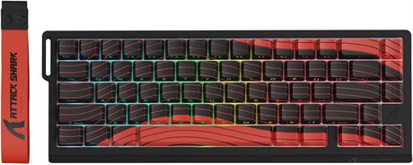ATTACK SHARK X68 PRO HE Rapid Trigger Keyboard, RGB, BT/2.4G/Wired