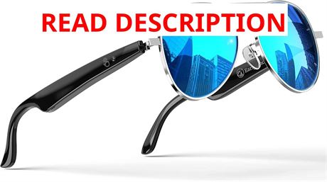 EarlySincere AI Smart Glasses 164-Lang Translation, IP65 Waterproof Aviator