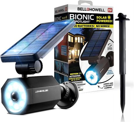 Projecteur solaire Bell+Howell Bionic détecteur mouvement IP65