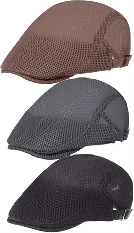 Geyoga Mesh Summer Caps Adjustable Breathable 3-Pack
