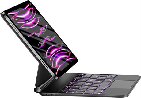 HOU Keyboard Case for iPad Air/Pro – Magic Stand & Trackpad