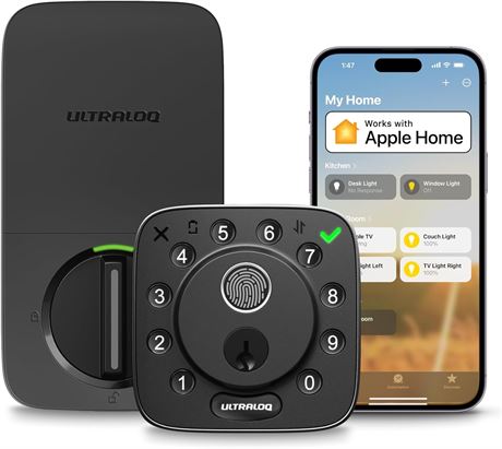 ULTRALOQ Bolt Serrure WiFi   empreintes digitales, entr e sans cl