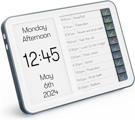 Relish Day Hub Dementia Clock with Task Manager, Calendar for Seniors
