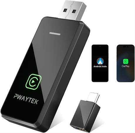 Adaptateur CarPlay sans fil 2025 iPhone/Android WiFi 5Ghz