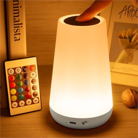 Veilleuse Auxmir enfant/bébé LED tactile télécommande USB 13 couleurs