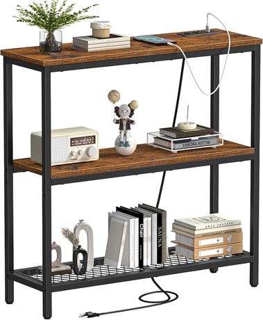 Snughome console d’entrée avec rangements, prises et ports USB intégrés