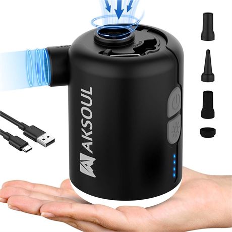 Mini pompe électrique USB pour matelas/piscine, gonflage/dégonflage