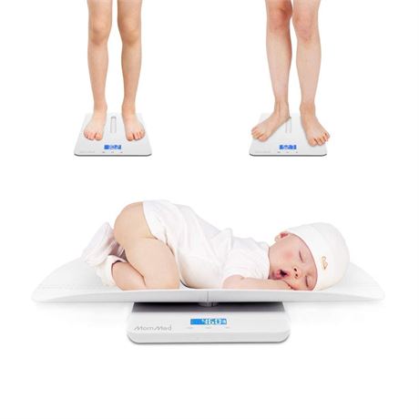 MOMMED 24-Inch Multi-Function Toddler Scale, 4 Units Digital Baby Scale
