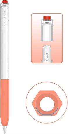 Étui silicone orange pour Apple Pencil 2e génération