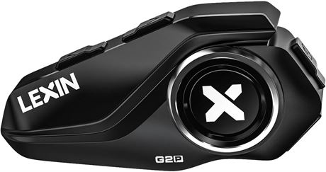 LEXIN G2P Motorcycle Helmet Intercom System with Bluetooth, FM Radio