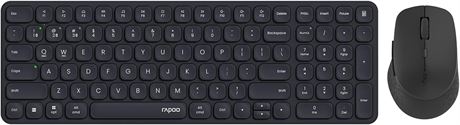 RAPOO 9360M Wireless Keyboard and Mouse Combo, 4-Device Blade-Series E9310M