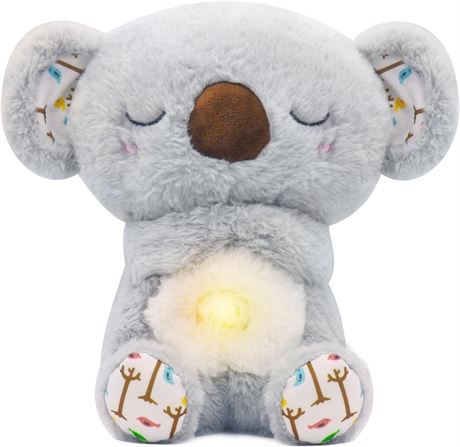 Doudou Koala respirant, respiration rythmique avec musique et lumi res