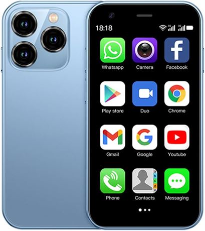 XS15 3G Mini, 3.0in, 2GB RAM, 16GB ROM, Quad Core Android 8.1, Dual SIM