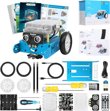 Makeblock mBot Robot Kit with Scratch Box, Programmable STEM for Kids 8-12