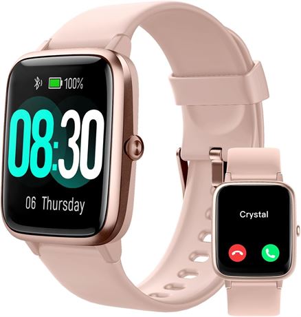 Montre Connectée GRV Rose iOS Android Appels IP68 Tracker Santé