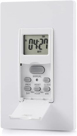 DEWENWILS In-Wall Timer Switch 7-Day Digital Programmable for Lights
