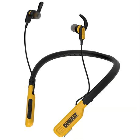 Écouteurs DeWalt Bluetooth tour de cou casque robuste