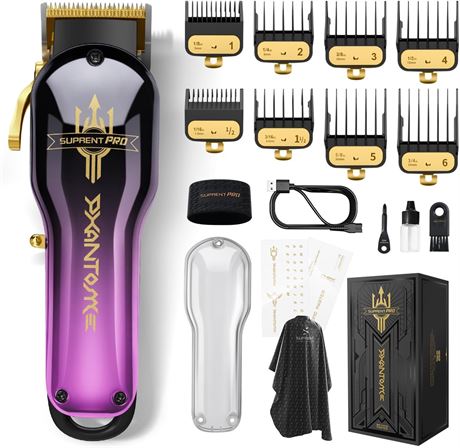 SUPRENT Pro Hair Clipper for Men Brushless Motor DLC Blade
