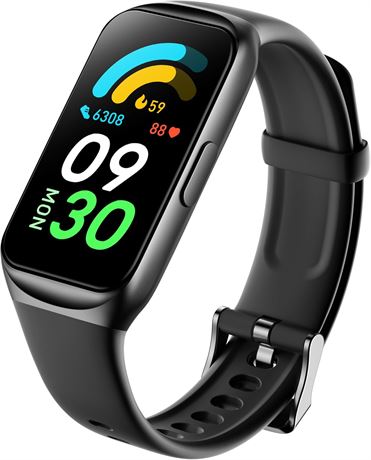 Montre Connectée MEHRI Cardio Oxygène Sommeil Étanche IP68 Noir