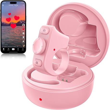 MILOUZ Scrolling Ring for TikTok, Kindle-Turner, Bluetooth Shutter Remote