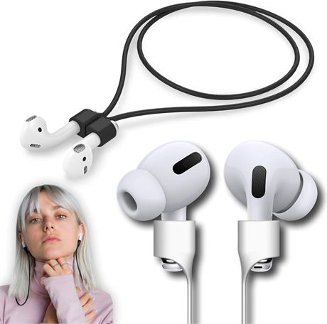 Magnetic AirPod Pro Strap Anti-Lost Lanyard for AirPods Pro 1-3 (Black)