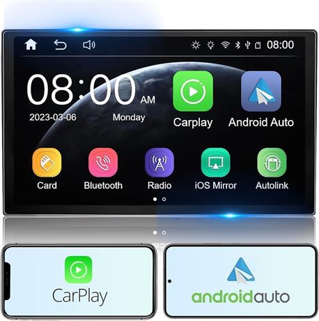 7" Wireless Carplay & Android Auto Stereo with Camera & GPS