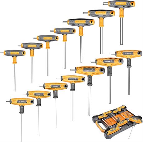 Clés Allen MULWARK 14PC T-Handle Wrench Set Boîte Murale