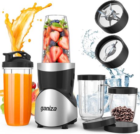 Blender Ganiza mixeur smoothies shakes protéines fruits café noix complet