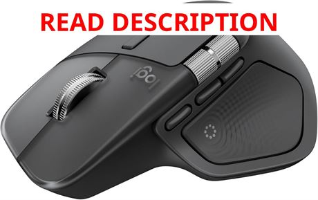 Logitech MX Master 4 Mouse with Haptic Feedback, USB-C, Bluetooth, Graphite