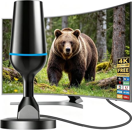 Digital TV Antenna for Smart TV Indoor 4K HD, 360  Reception