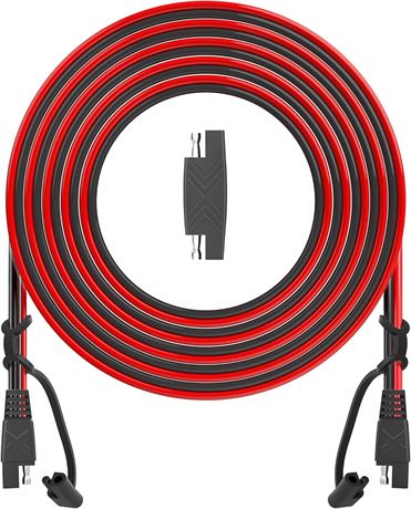 OYMSAE 25FT SAE Extension Cable 16AWG Quick Disconnect Solar Automotive