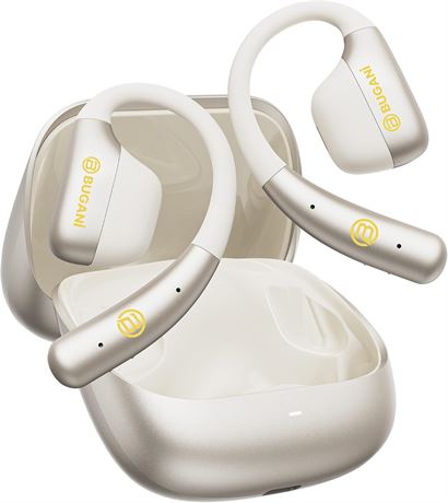 BUGANI Open Ear Headphones, Open Ear Earbuds (Gold)