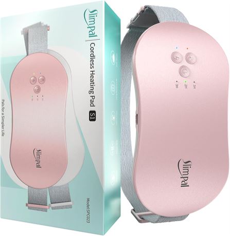 Slimpal ceinture chauffante menstruelle portable rose rechargeable