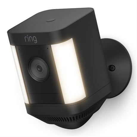 Ring Spotlight Cam Plus Wire-Free 1080p HD Black