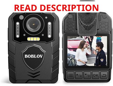 BOBLOV KJ25 1080p Body Camera, 13Hrs Recording, Night Vision, Hiking, Walk