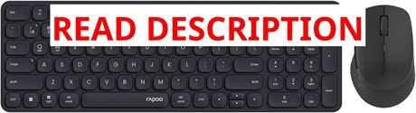 RAPOO 9360M Wireless Keyboard and Mouse Combo, 4-Device Blade-Series E9310M