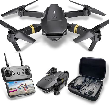 Drone adulte caméra 4K 1080P, pliable, 3 batteries, démarrage facile