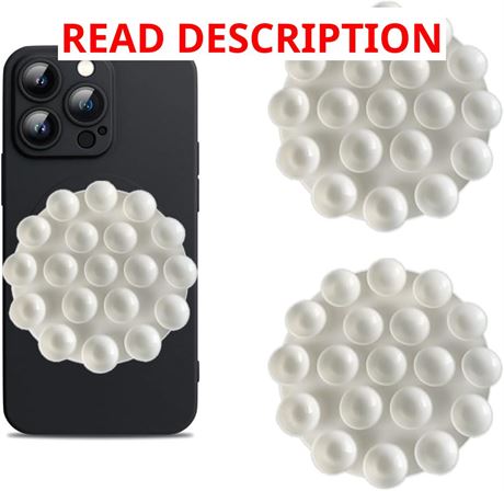Support Téléphone Ventouse 3pcs Silicone Blanc