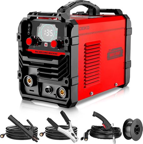 DEKOPRO Soudeur MIG 135A 110V 3 en 1 (MIG/TIG/Stick) Inverter IGBT portable