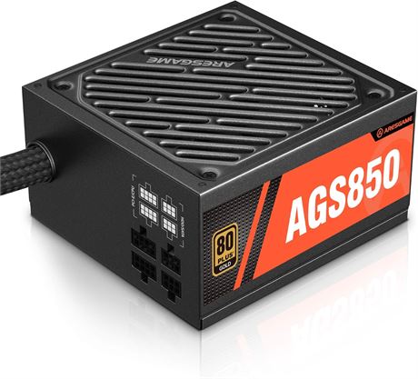 ARESGAME 850W 80Plus Semi Modular Power Supply AGS850 Certified PSU