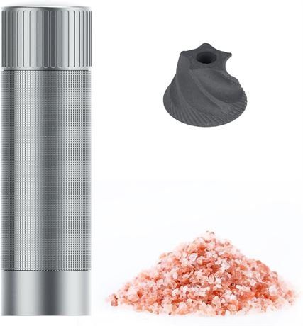 WhiteRhino Professional Salt Grinder Aluminum Adjustable 12 Coarseness Settings
