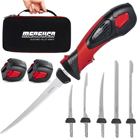 Couteau Électrique Rechargeable Mershca 5 Lames Titane